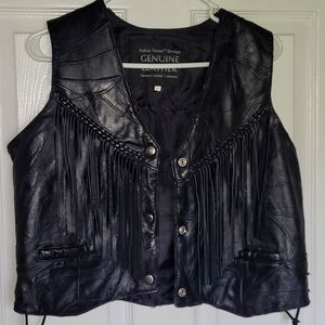 Leather vest